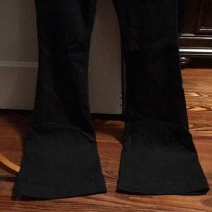 Express Women’s black stretch bell flare jeans